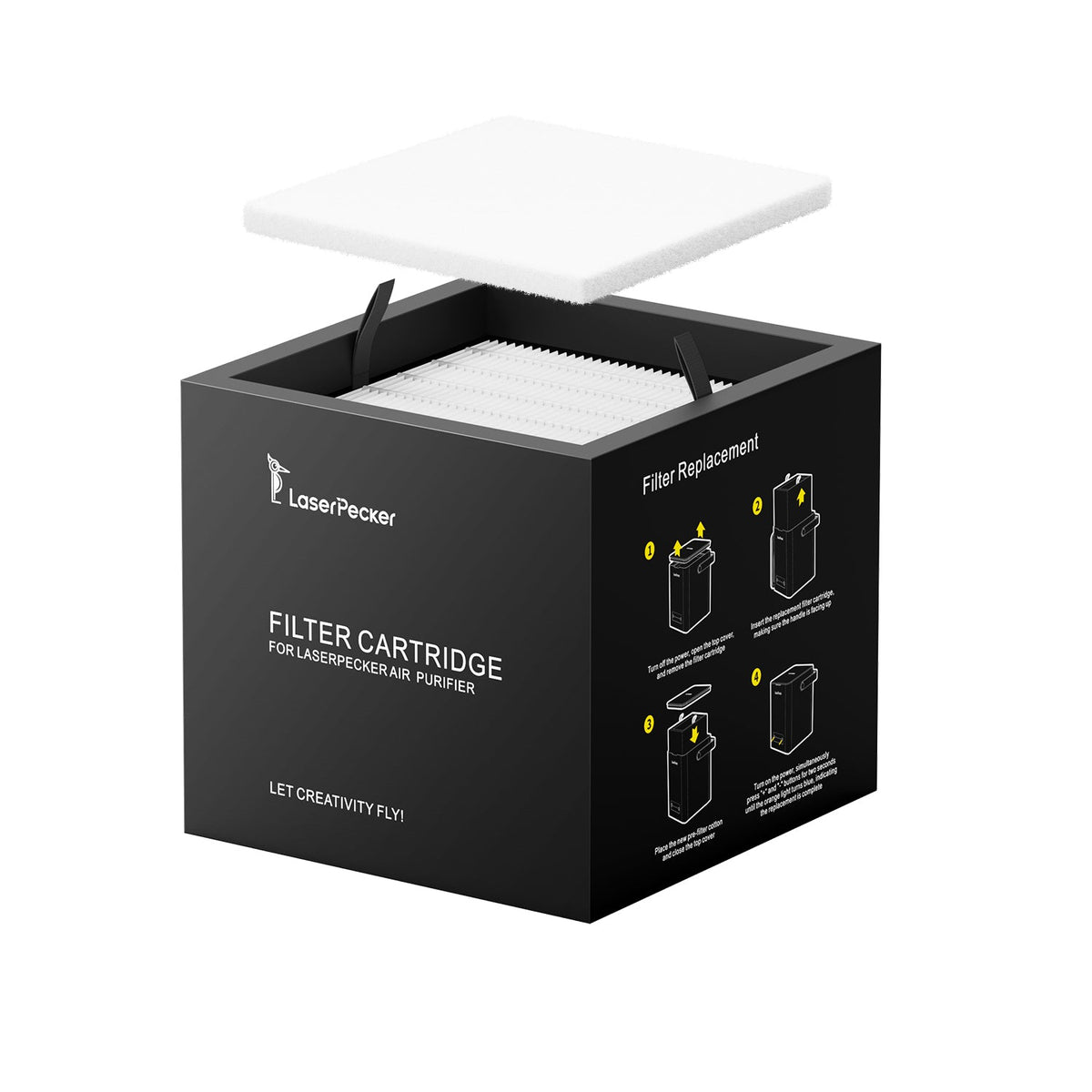 Filter Pack for LaserPecker Desktop Air Purifier 4-layer
