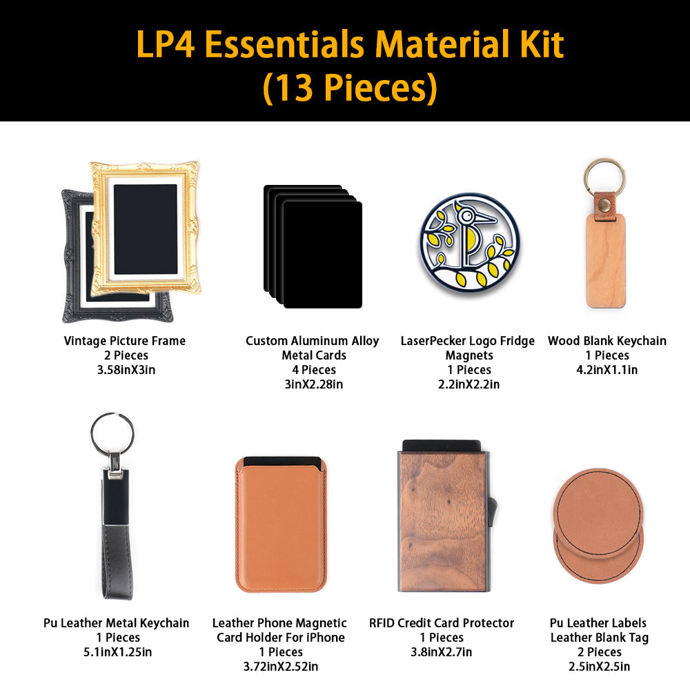 LaserPecker LP4 Essentials Material Kit(13 pcs)