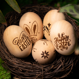 Wooden Easter Eggs (6pcs)
