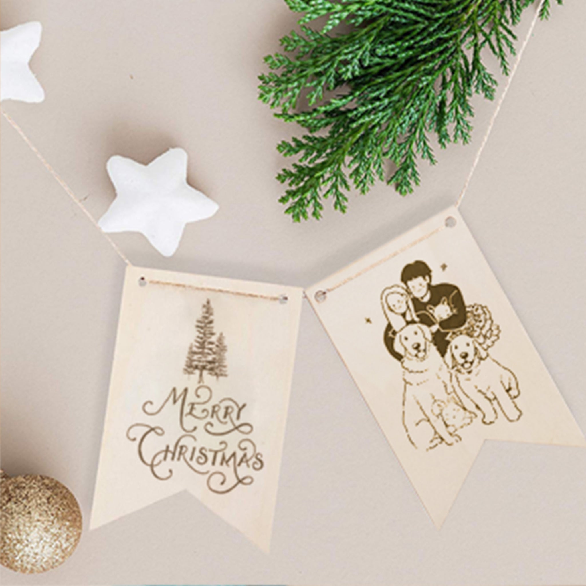 Blank Wood Pennant Signs (24pcs / 48pcs)