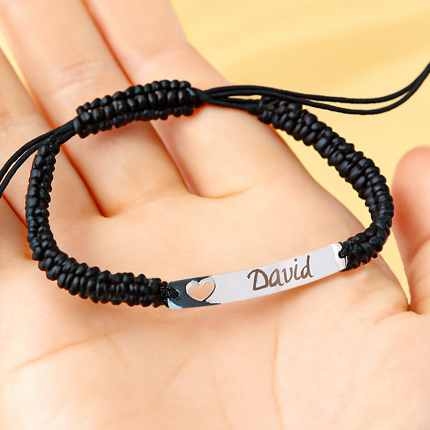 Pulsera trenzada de acero inoxidable (8 unidades)