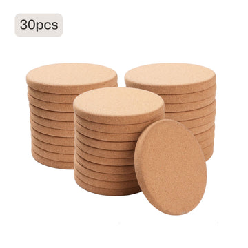 Posavasos de Corcho para Bebidas (10 unidades / 30 unidades)