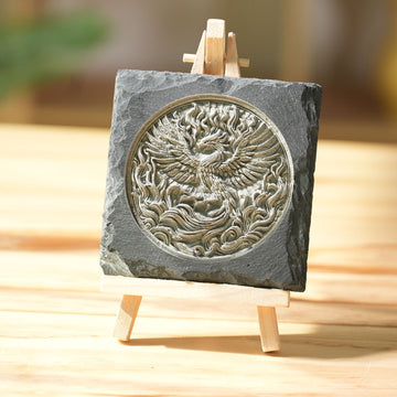 Posavasos Cuadrados de Pizarra Negra (6 piezas / 24 piezas)