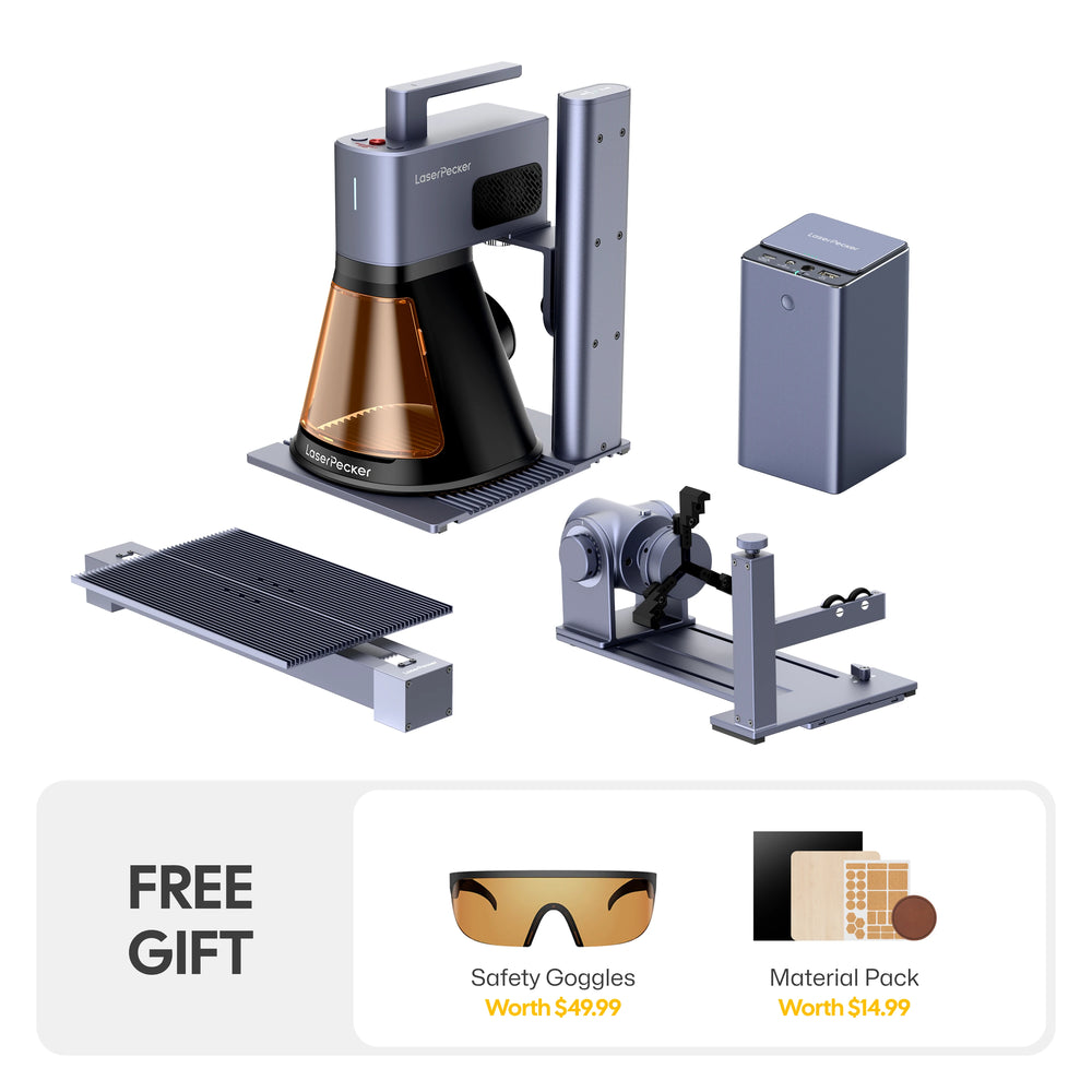 LaserPecker LP2 Plus - 10W Desktop Laser Engraver & Cutter