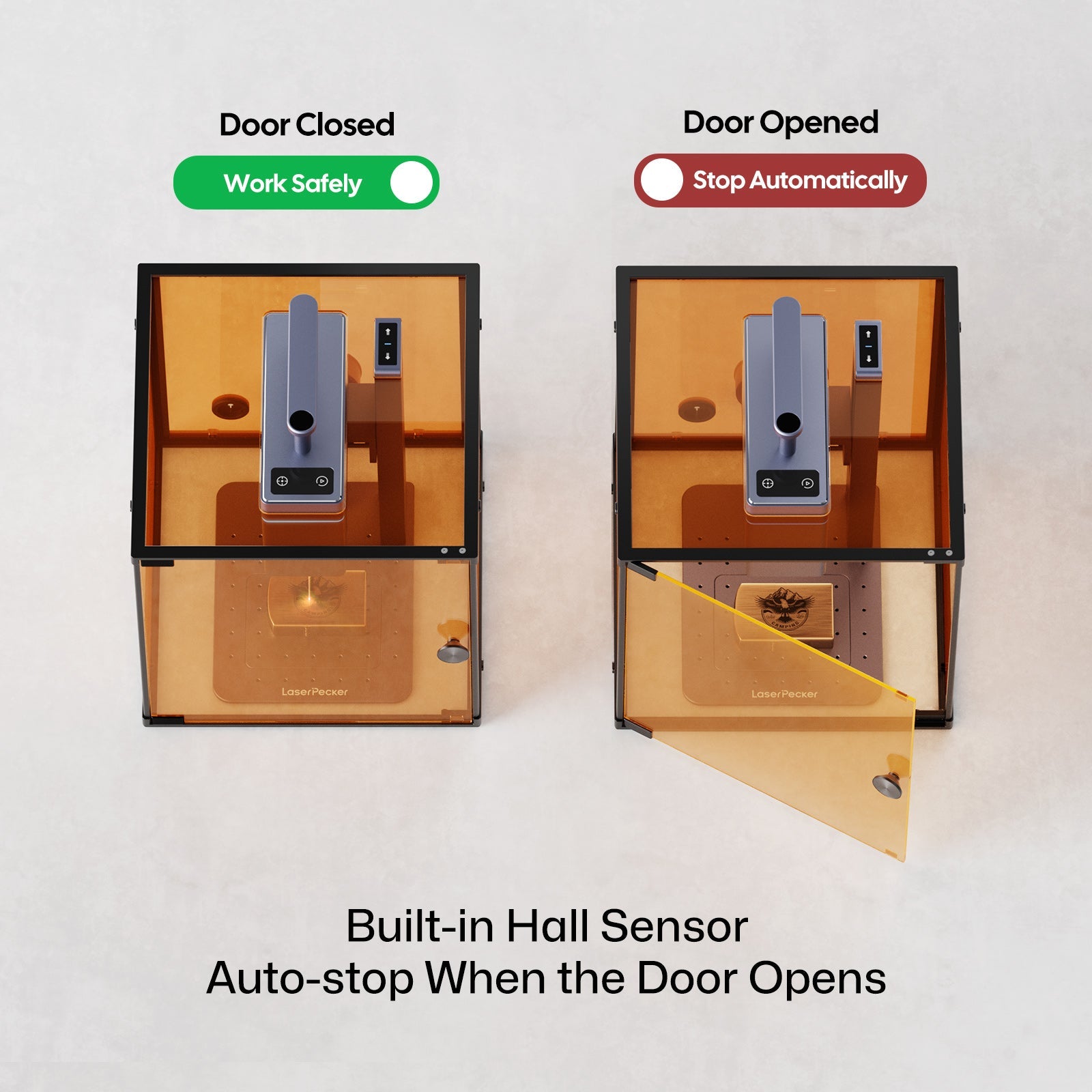 LaserPecker Cubic Protection Cover With Hall Sensor System