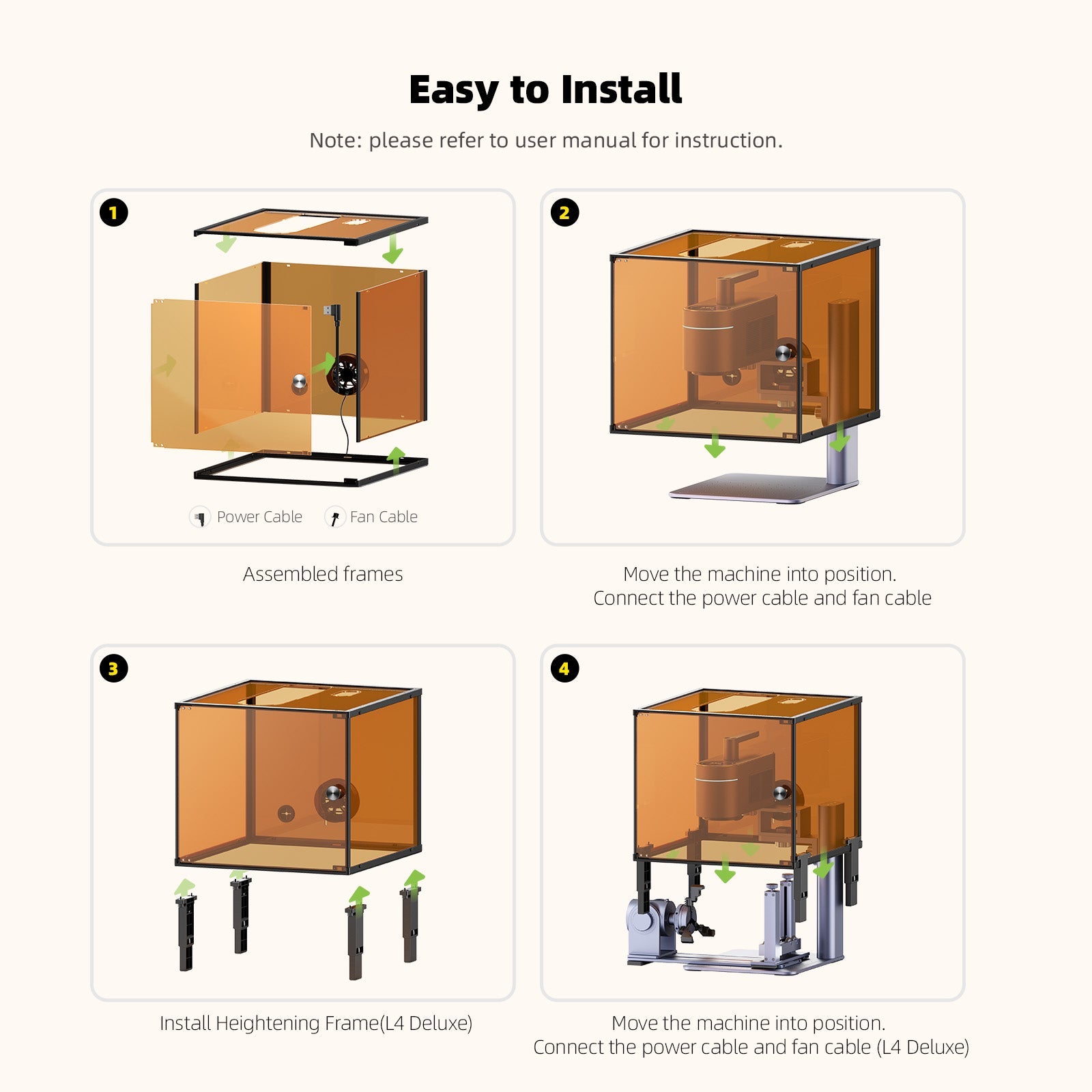 LaserPecker LP4 Cubic Protection Cover Easy To Install