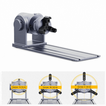 LaserPecker Rotary Extension Support 3mm-200mm Diameter
