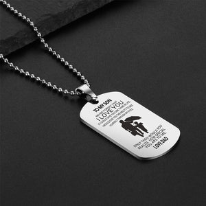 Titanium Steel Military Dog Tag Pendant Sample