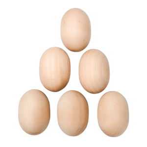 Wooden Easter Eggs (6 pcs)