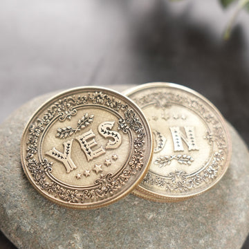 Monedas de latón en blanco (5 unidades / 10 unidades)