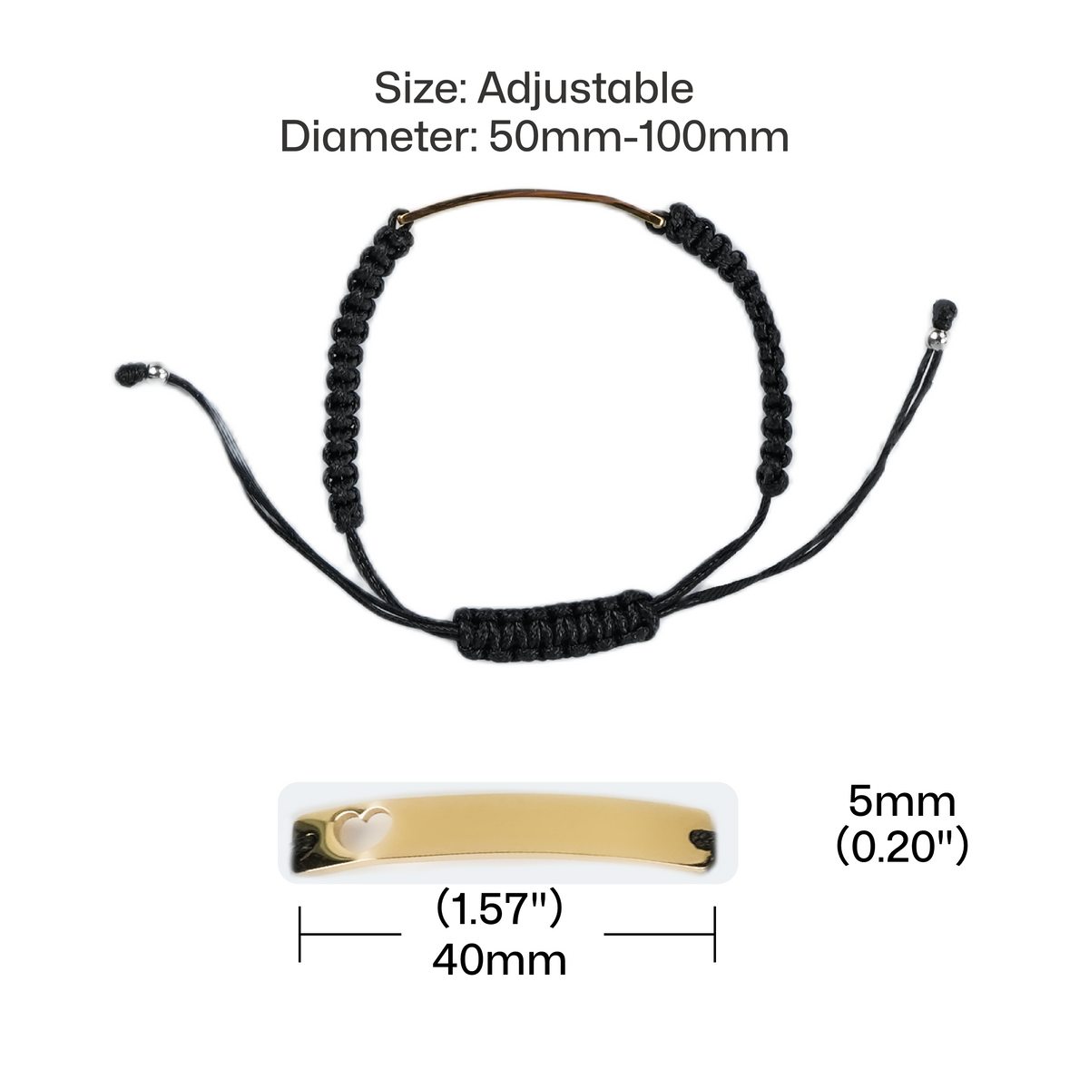 Braided Stainless Steel Bracelet (8pcs)