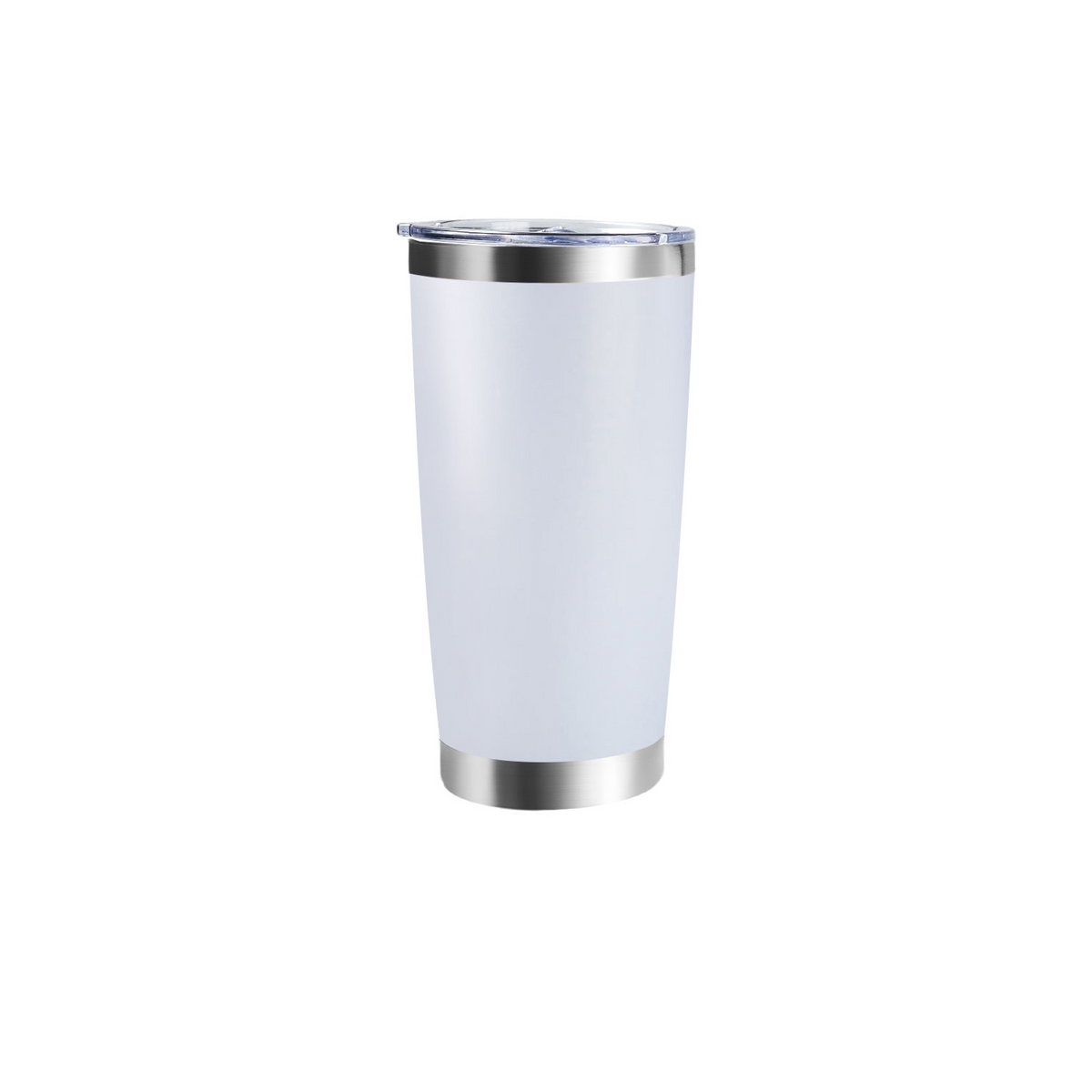 Vaso de acero inoxidable recubierto con tapa (1 ud / 2 uds)
