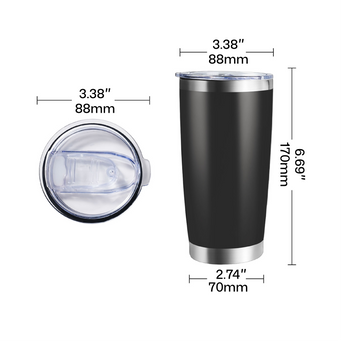 Coated Stainless Steel Tumbler with Lid (1pcs / 2pcs)