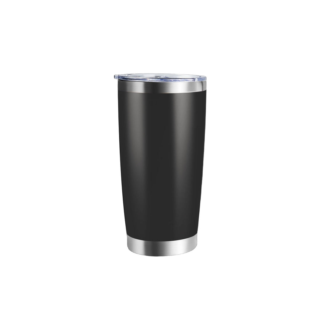 Vaso de acero inoxidable recubierto con tapa (1 ud / 2 uds)