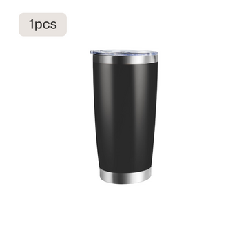 Coated Stainless Steel Tumbler with Lid (1pcs / 2pcs)
