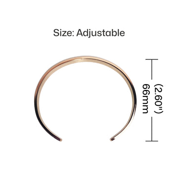 Pulseras de puño de acero inoxidable (8 piezas)