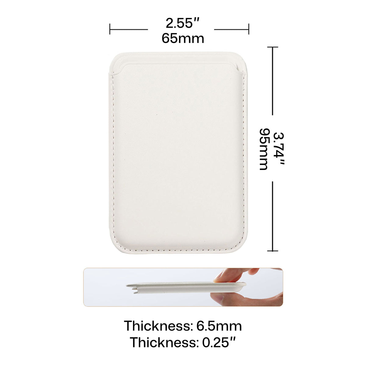 Magnetic Leather Card Holder for iPhone (2pcs)