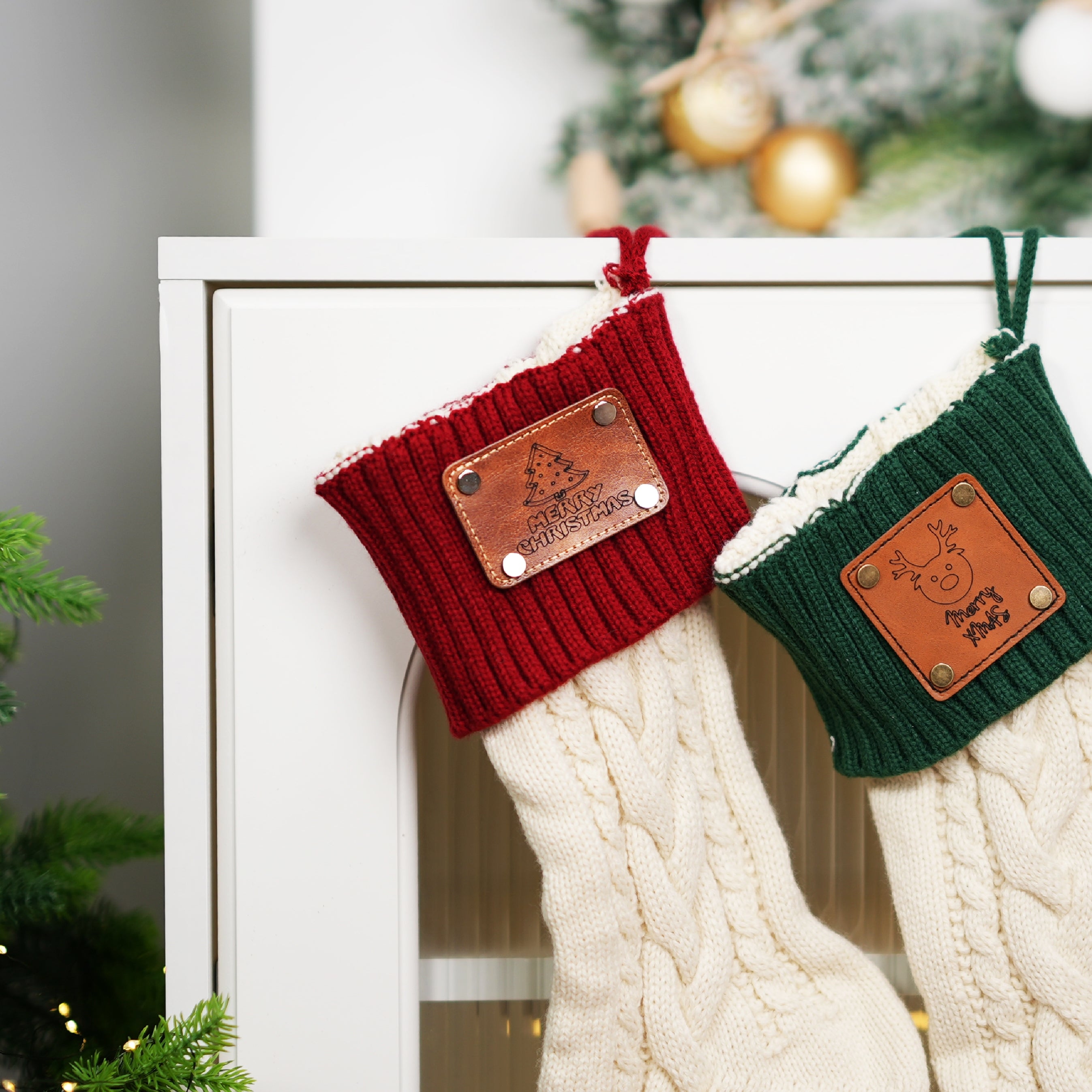 Blank Rectangular PU Leather Labels / Tags (30pcs)