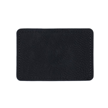 Etiquetas/Identificadores rectangulares de cuero sintético en blanco (30 unidades)
