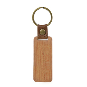 Blank Rectangular Walnut Keychain (10pcs / 20pcs)