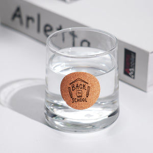Round Corkwood Label Stickers (120pcs)
