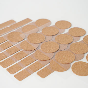 Round Corkwood Label Stickers (120pcs)